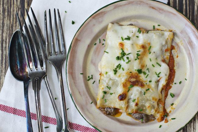 canelones de carne horzontal Canelones de carne y foie a las cinco pimientas