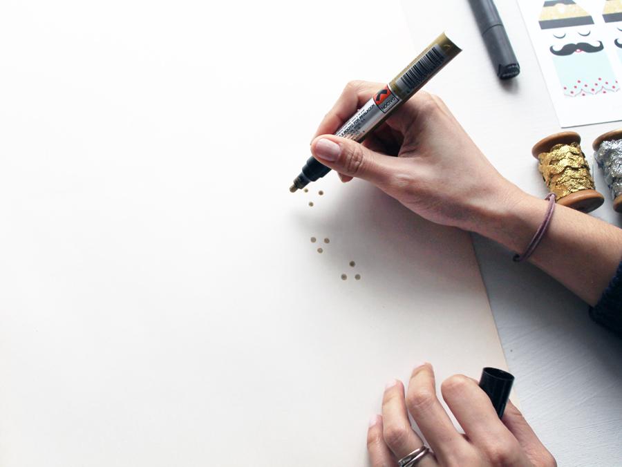 Diseñando papel pintado para navidad