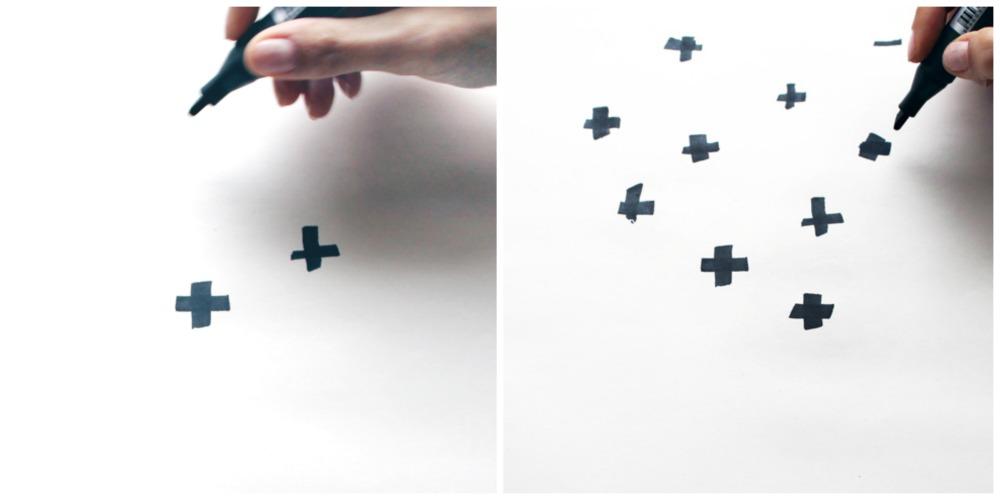 diseño de papel de regalo estilo nórdico