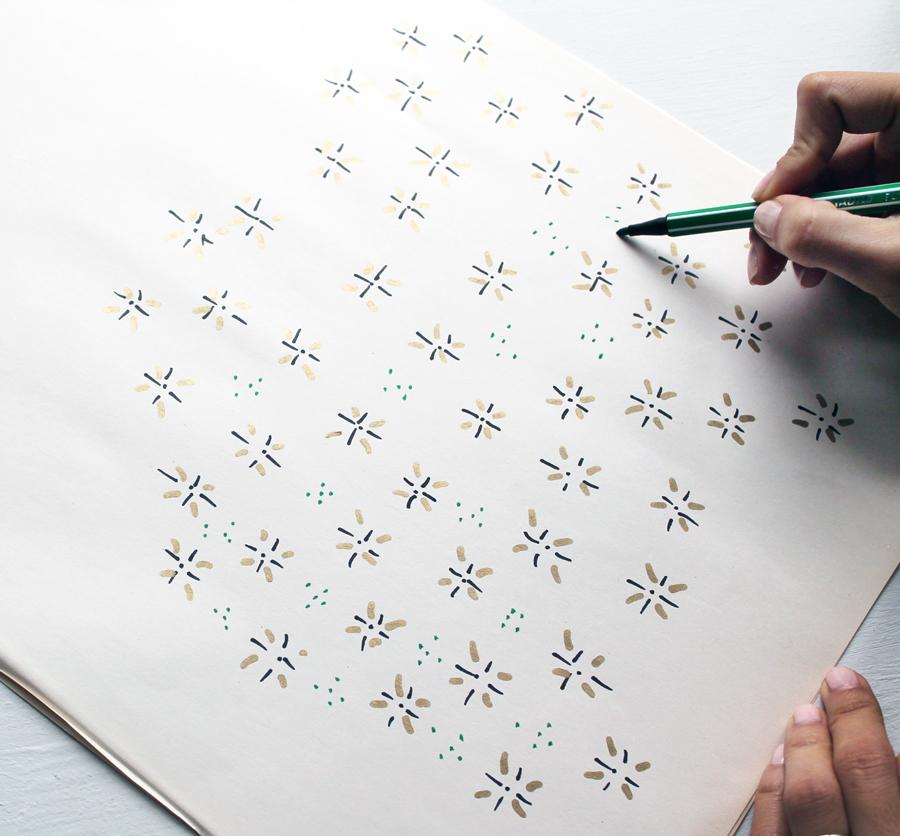 Como pintar papel de regalo