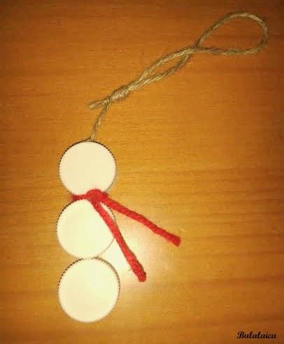 DIY: Muñeco de Nieve con tapones