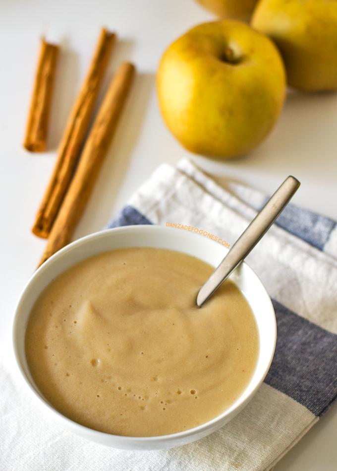 Natillas Veganas de Manzana | danzadefogones.com #danzadefogones #receta #vegano #vegana