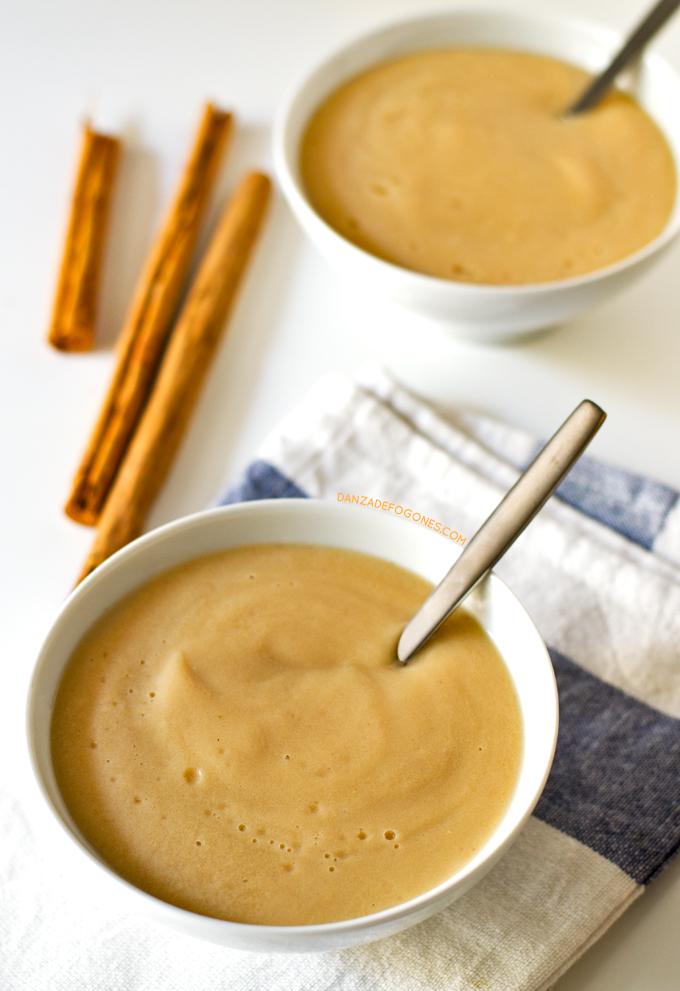 Natillas Veganas de Manzana | danzadefogones.com #danzadefogones #receta #vegano #vegana