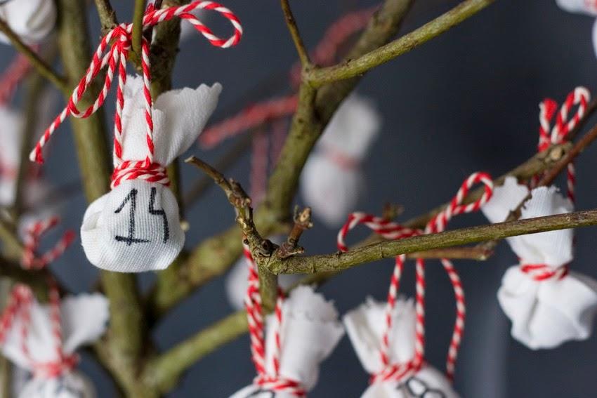 Diy calendario de adviento hecho con rama6