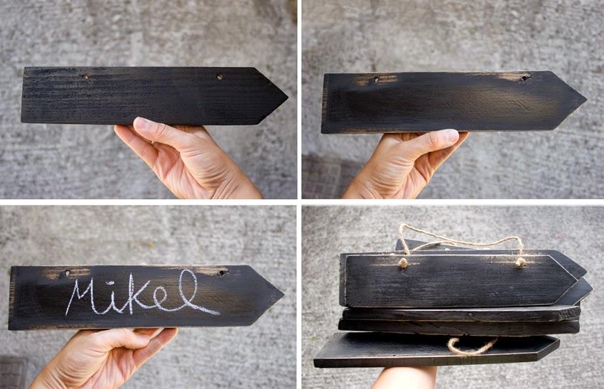 Diy flechas de pizarra colgantes3