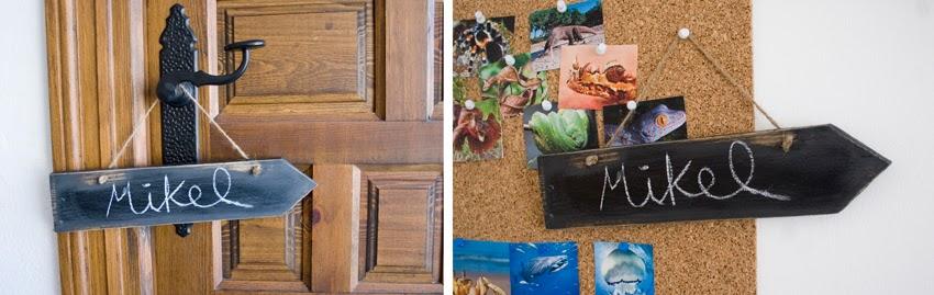 Diy flechas de pizarra colgantes4