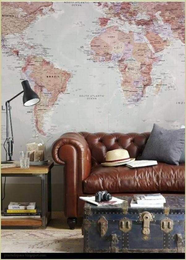 Decorar con Mapas Mundi