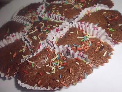 magdalenas de chocolate en el microondas