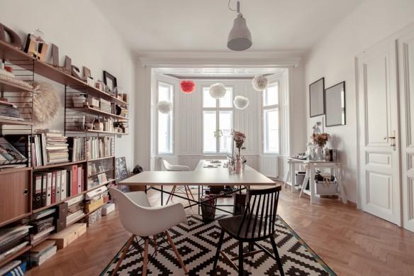 Laura Karasinski Vienne apartment-office