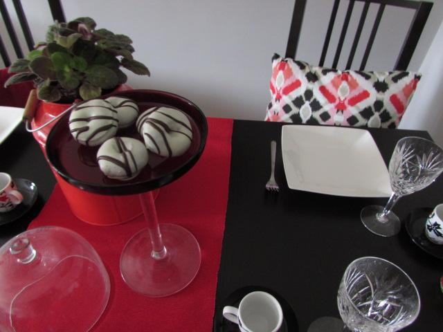 Mesa con detalles para navidad
