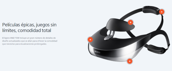 hmz-t3 de la página de Sony