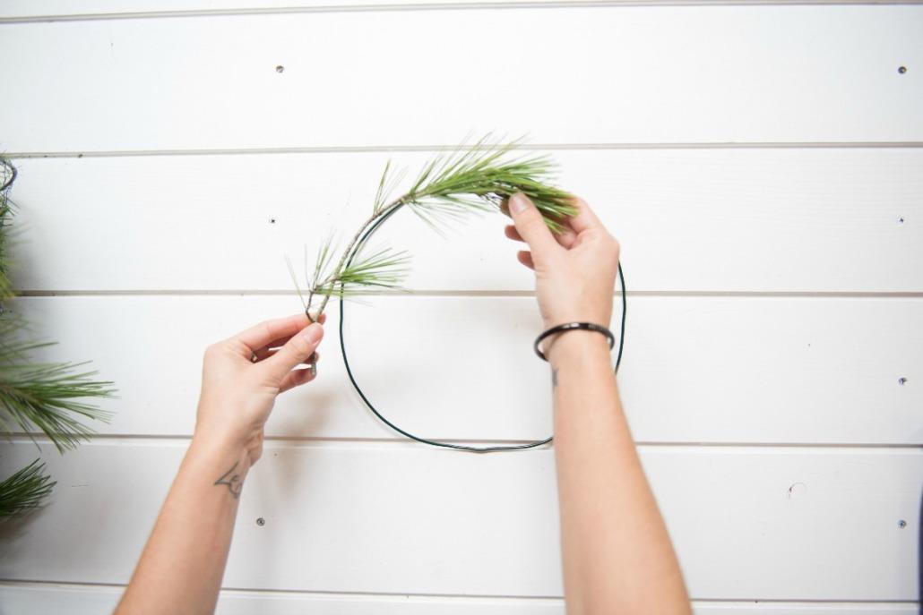 diy corona de navidad