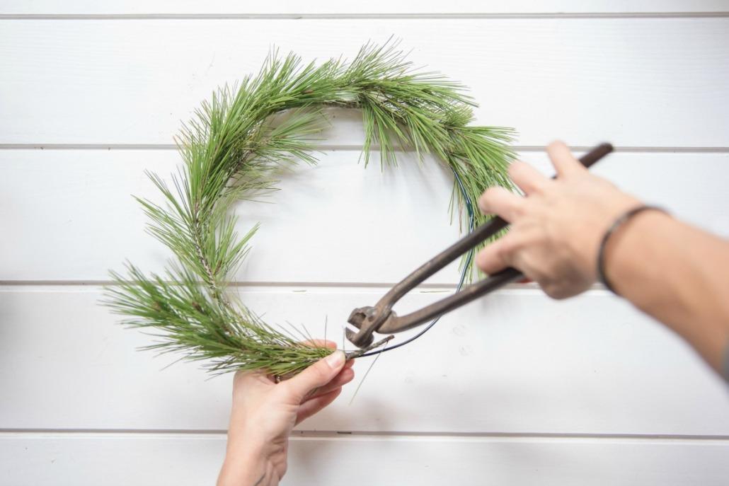 diy corona de navidad