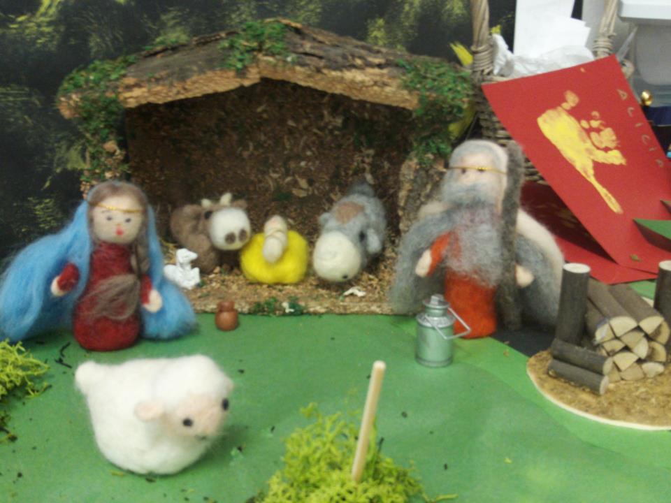 adorno de navidad fieltro