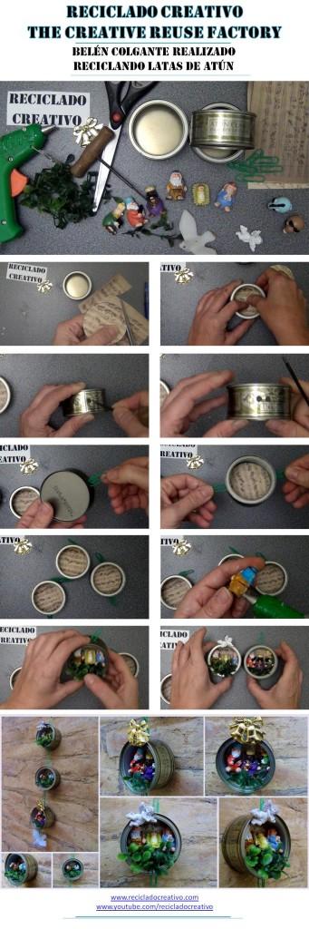 cómo hacer un blen colgante con unas latas de atún