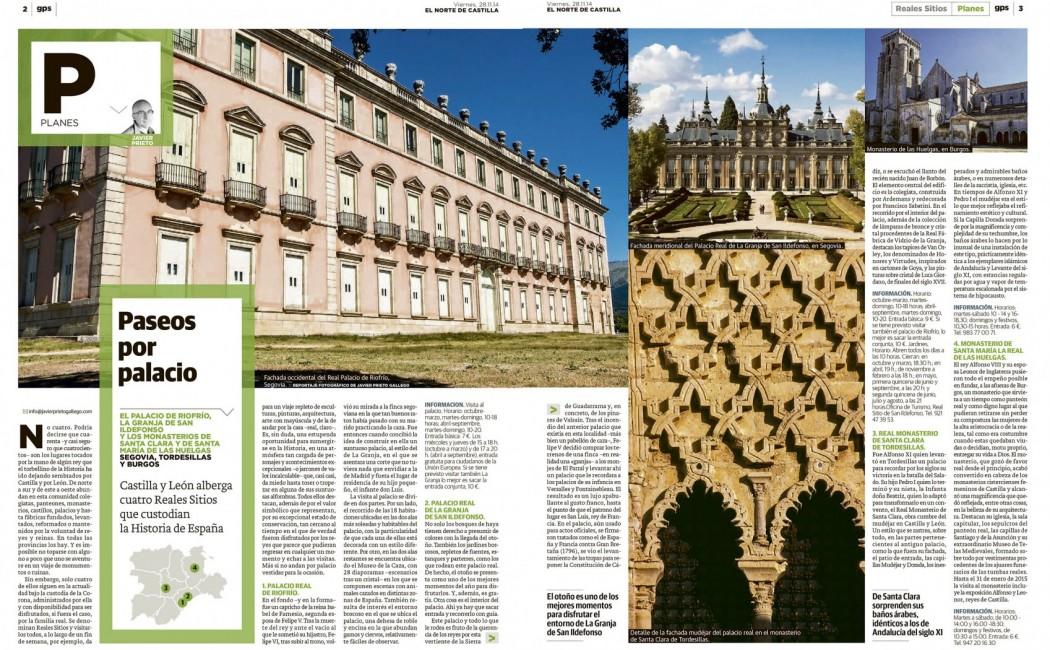 Reportaje de Javier Prieto Gallego publicado por EL NORTE DE CASTILLA.