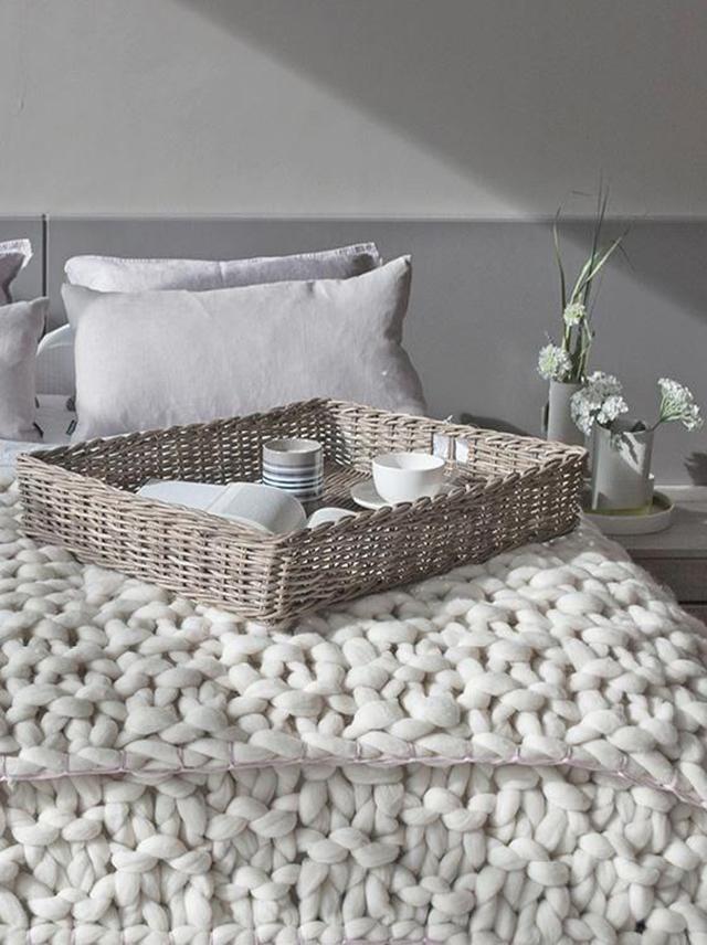 Mantas de punto en el dormitorio - Knit blankets in the bedroom_01