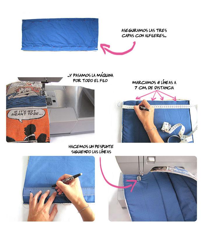 colchoneta carro DIY 2 Cómo hacer una colchoneta para silla de paseo DIY 