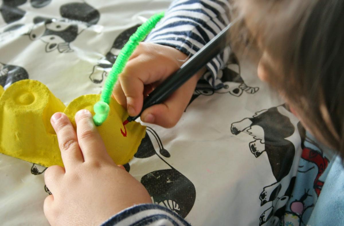 Gusanito numérico con huevera7