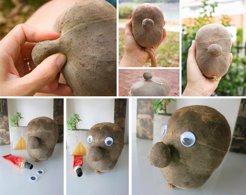 Manualidad y cuento el señor Hortiga hecho con tierra y semillas en media8