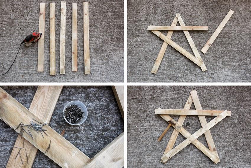 Diy estrella con madera de palet y polvo de hadas1