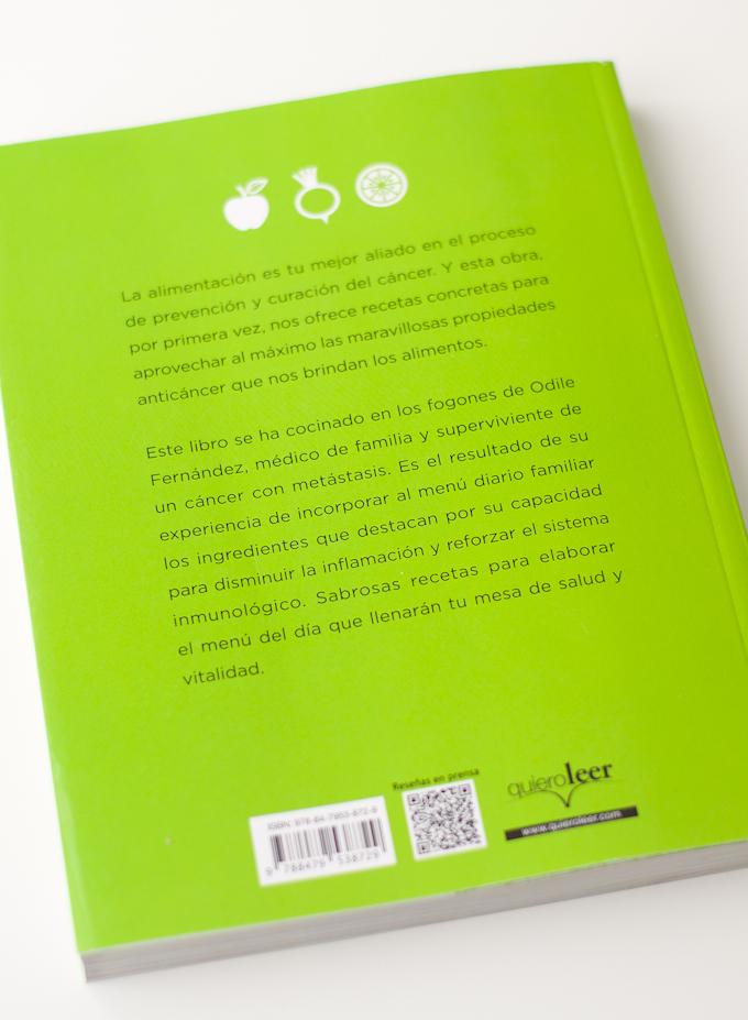Libro Mis Recetas de Cocina Anticáncer de Odile Fernández | danzadefogones.com #danzadefogones