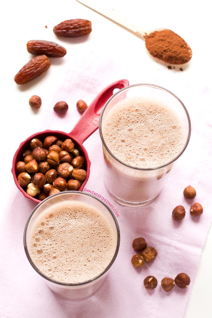 Leche de avellanas y cacao | danzadefogones.com #danzadefogones