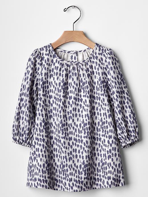 vestido leopardo gap