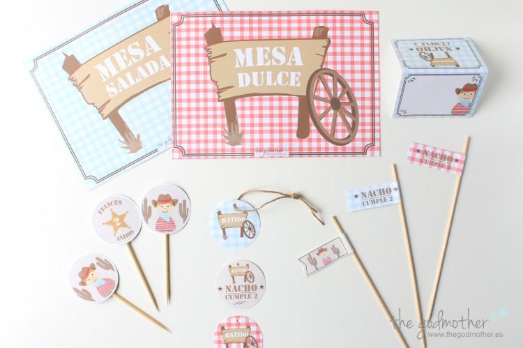 COWBOY BIRTHDAY PARTY kit cumpleaños personalizado 1