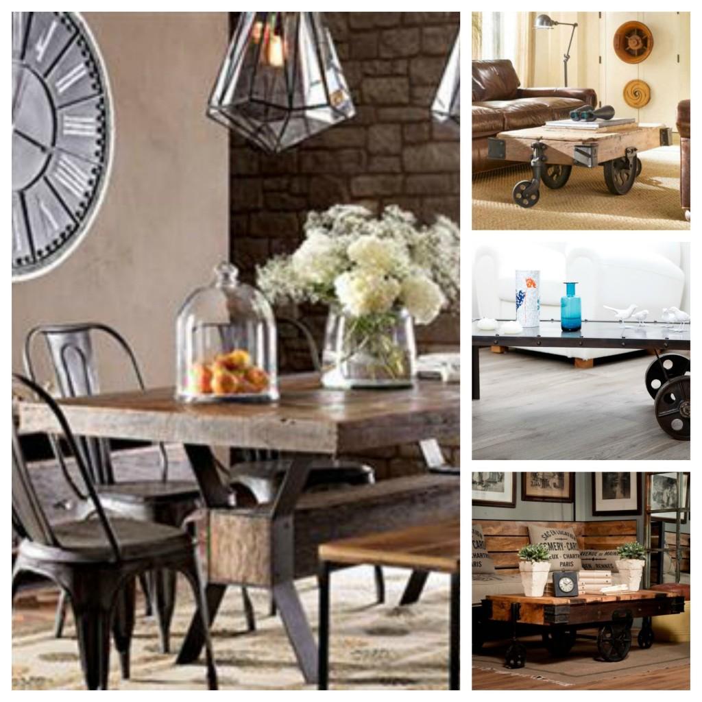 Mesas estilo industrial