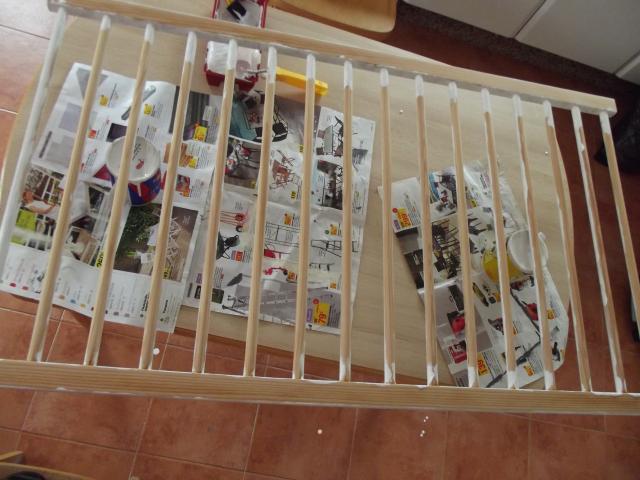 Comenzando a reciclar la barandilla