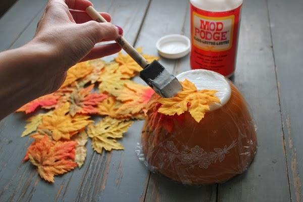 diy manualidades con hojas de arboles