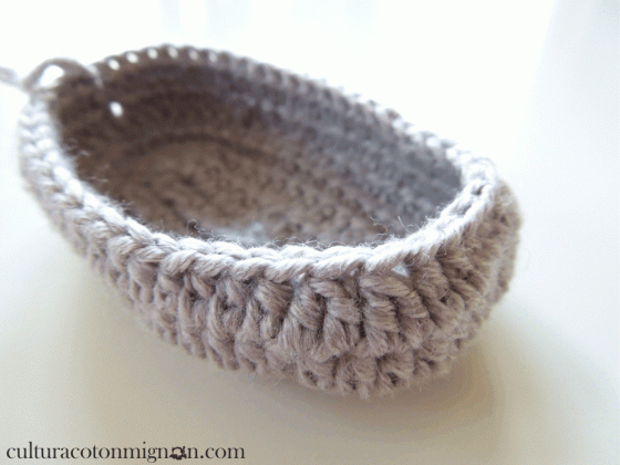 Paso 1 y 2 botas ganchillo