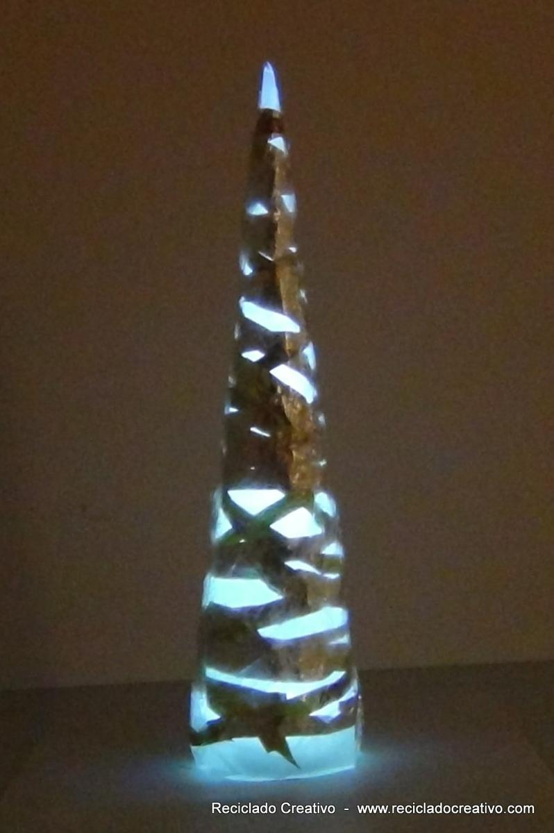 How to make a Christmas Tree recycling plastic bags. Árbol de navidad bolsas de plástico