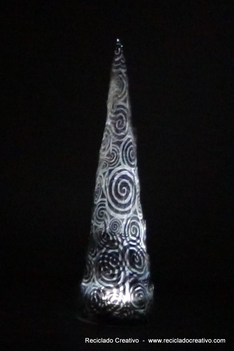 How to make a Christmas Tree recycling plastic bags. Árbol de navidad bolsas de plástico