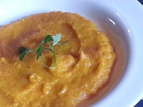 Crema de calabaza y coco