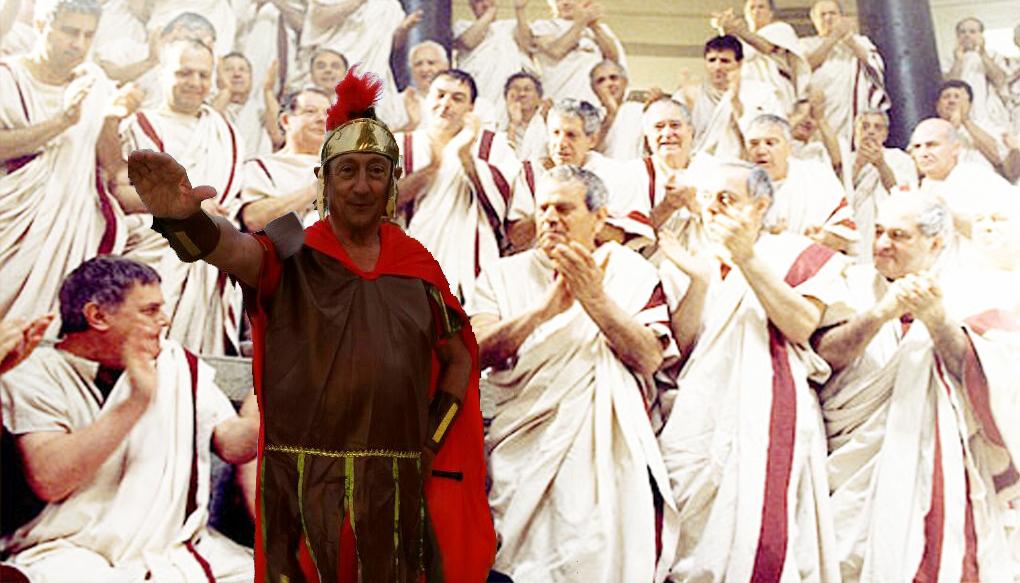 Miguel en el senado romano.