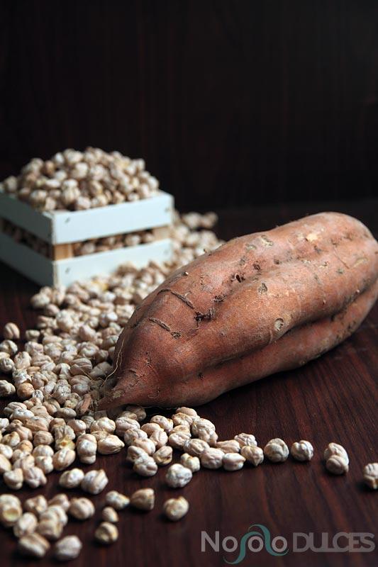 No solo dulces - Receta hummus tradicional y batata especiada