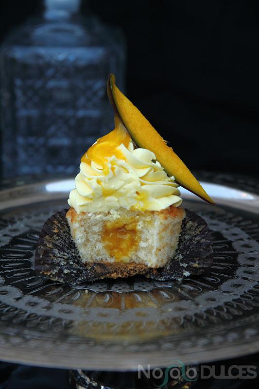 No solo dulces - Cupcakes de mango natural y vainilla