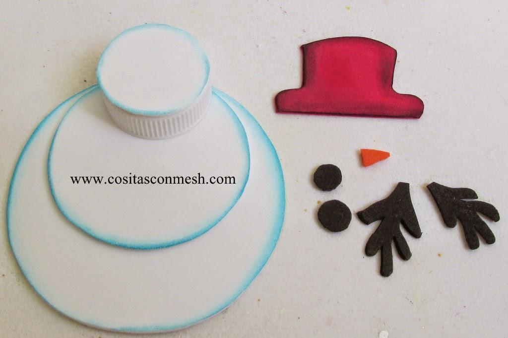 manualidades-navideñas-muñeco-nieve