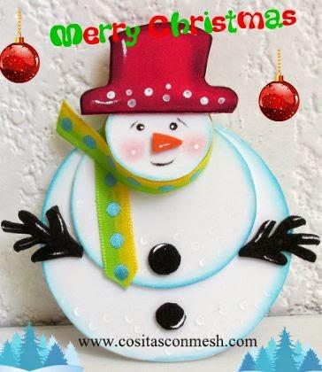 manualidades-navideñas-muñeco-nieve