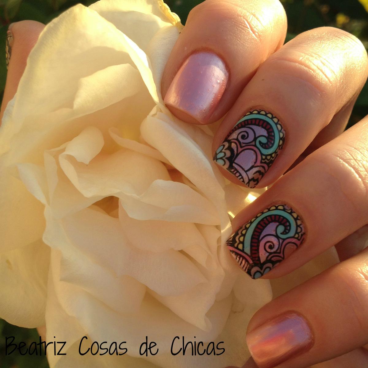 Roses Cosmetics, Infinity Nails....Reverse Stamping 4