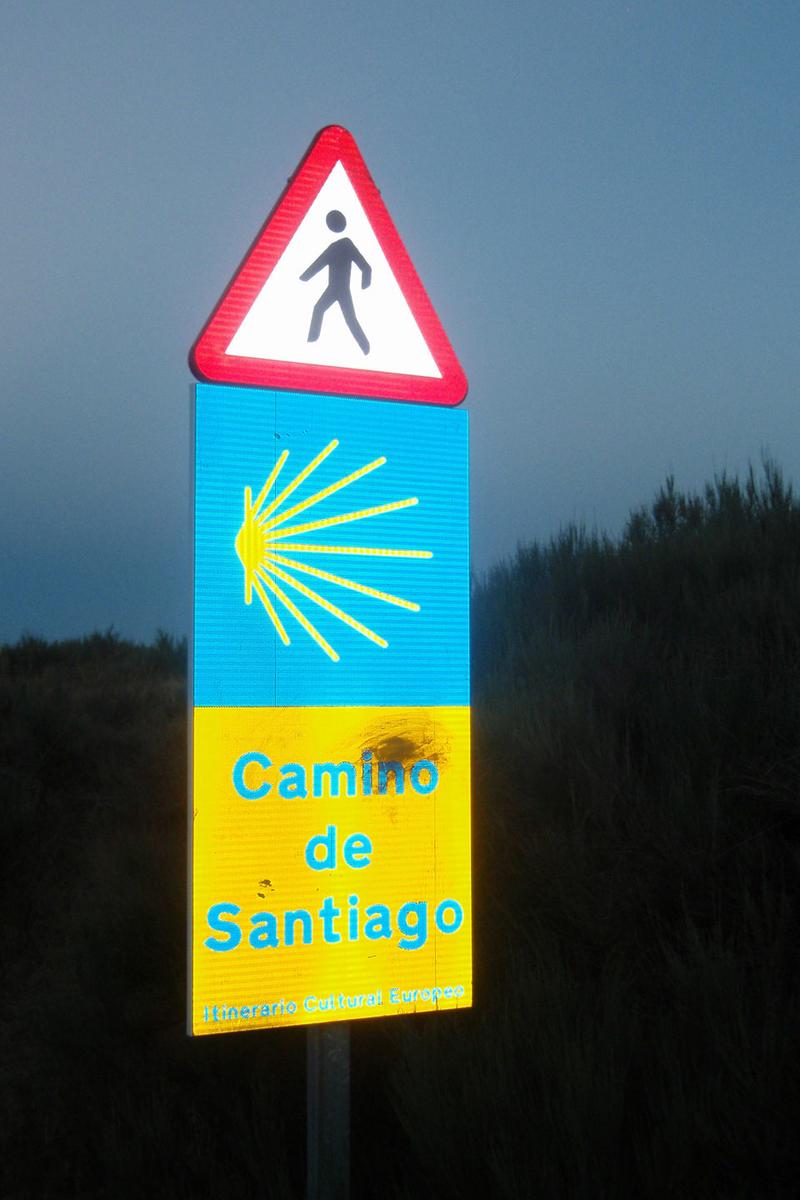 Señal Camino de Santiago
