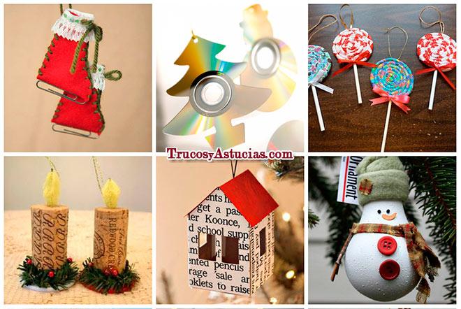 manualidades adornos de Navidad para el árbol
