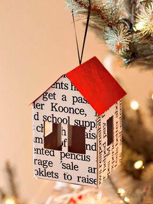 adornos para el árbol de Navidad, casa de papel