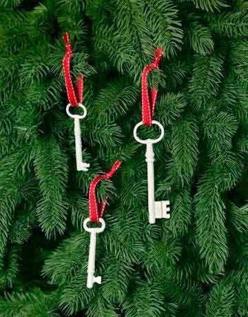 llaves para decorar un árbolito de navidad