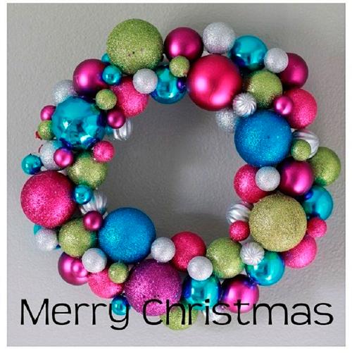 tutorial corona de navidad con bolas para decorar el árbol