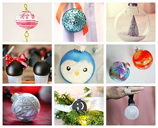 20 originales Bolas de Navidad que tú puedes hacer