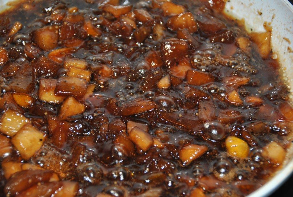 chutney manzanas physalis