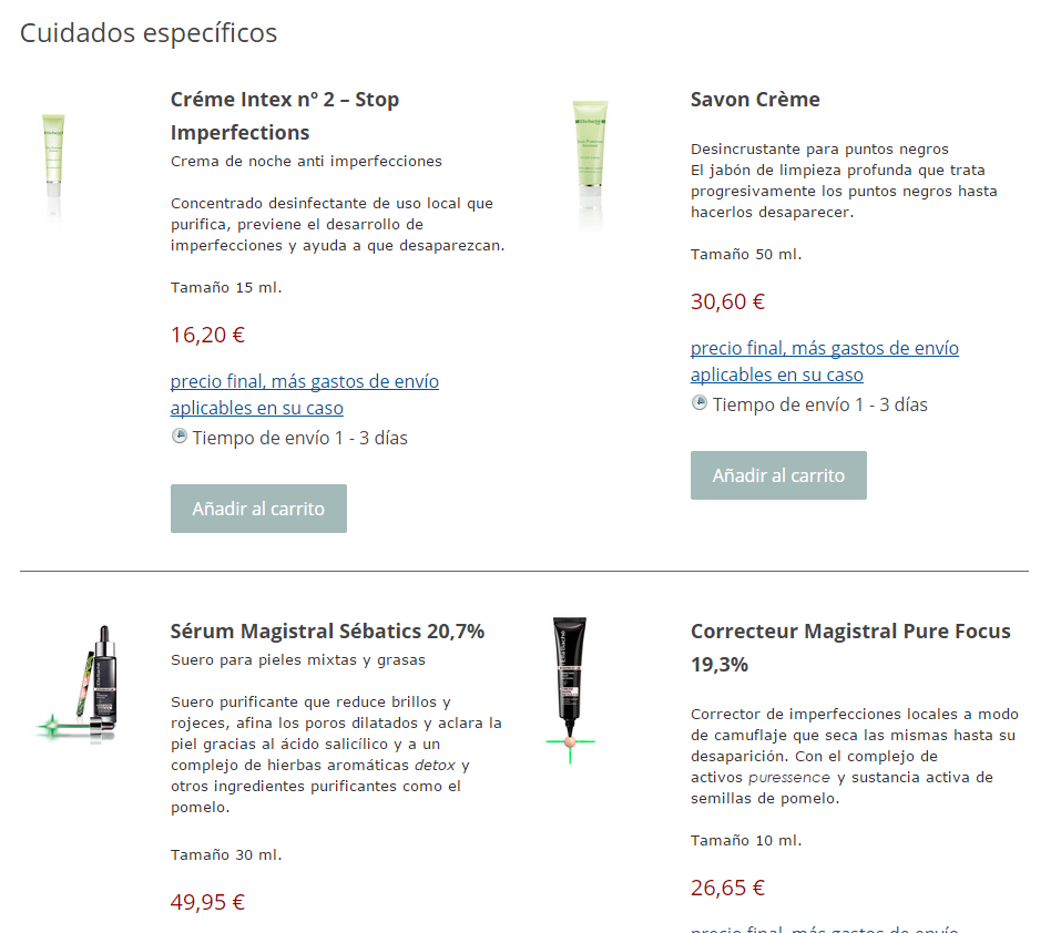 Línea Detox Aromatique pieles grasas y mixtas de ELLA BACHE